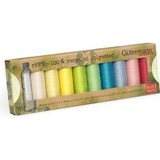 Polyester Sewing Thread Gutermann rPET Polyester Sew-All Thread Set 10 Spools-Pastel