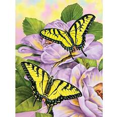 Brushes RTO ROYAL BRUSH Junior Small Paint by Number Kit 8-3/4"X11-3/4-Swallowtail Butterflies