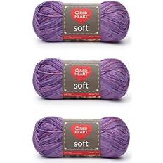 Red Heart Garn Red Heart Mjukt Plommonfärgat Garn 3-pack 113 g
