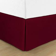 Red Valance Sheets Swift Home Bedskirts Burgundy Burgundy Sengekappe Rød