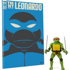 Nickelodeon Nickelodeon Teenage Mutant Ninja Turtles Best of Leonardo IDW Comic Book and 5-Inch BST AXN Action Figure Set