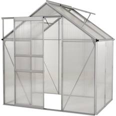 Ogrow 6x4 Ft. Clear Polycarbonate Greenhouse Garden