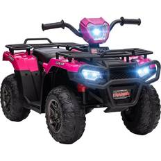 Plástico Vehículos Eléctricos Homcom 12V Electric Quad Bike for Kids Pink