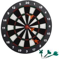 Darts board Relaxdays 42 cm Soft Darts Dartboard, For Children, Wall-Mounted, Freestanding Safety Board, Black-White