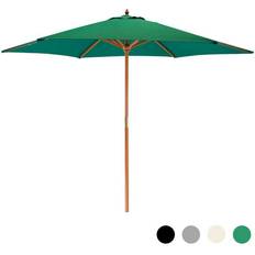 Parasols & Accessories Harbour Housewares 2.7m 2.5m Wooden Garden Parasol