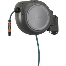 Gardena hose reel Gardena Mounted Rollup Hosebox & 30cm Hose Black