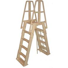 Pool Ladders Blue Wave NE120T Premium A-Frame Above Ground Pool Ladder Taupe in