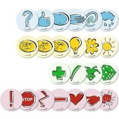 Groen Papiersnijders Legamaster Workshopkaart Emoticon 95mm Set of 250