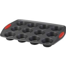 Rachael Ray 12-Cup Pan Red Handles Stampo per Muffin