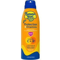 Sunscreen with vitamin c Banana Boat Protection + Vitamins Sunscreen Spray SPF 50 Moisturizing Vitamin C C