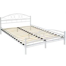 tectake Letto In Metallo Con Rete A Doghe Dal Design Romantico - 200 x 140 cm