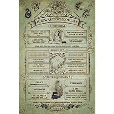 Pyramid International Hogwarts School List Plakat