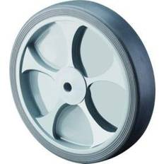19" Car Rims BS Rollen Ersatzrad D.100mm Trgf.110kg Gum.grau Achs-D.12mm Nabenl.40mm