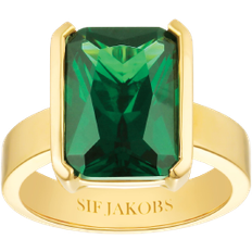 Ring roccanova grande Sif Jakobs Roccanova Grande Ring - Gold/Green