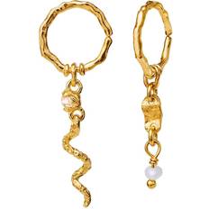 Månesten Maanesten Evelyn Earrings - Gold/Pearls/Pink