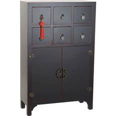 Röda Byråer Dkd Home Decor Gran Trä MDF Byrå