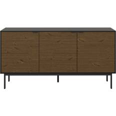 Steens Soma 3 Doors Granulated Black Brushed Espresso Sideboard