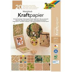 Marron Papiers de bureau Bloc à Motifs 'Papier Kraft II' A4, 20 Feuilles