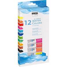 Gelb Aquarellfarben Kreul Aquarellfarbe el Greco, 12 ml, 12er-Set