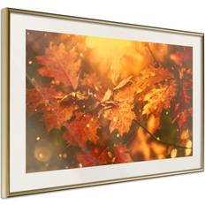 Artgeist Poster Golden Autumn 30x20 Guldram Tavla