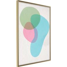 Artgeist Colourful Spots Plakat 20 x 30 cm Guldramme Billede