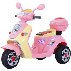 Trehjuling sparkcykel leksaker Homcom Kinderroller rosa B/H/L: ca. 51x75x108 cm