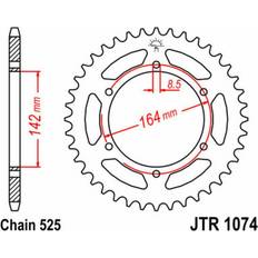 45 % - All season banden Motorbanden JT Kettenrad 44T 525 JTR1074.44