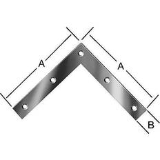 Hörnvinkel 160 x 33 mm Stål