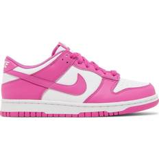 Nike Dunk Low GS - White/Active Fuchsia