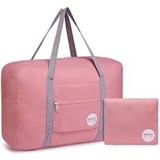 WANDF Duffelväskor & Sportväskor WANDF Foldable Travel Duffel Bag Luggage Sports Gym Water Resistant Nylon Coral Pink