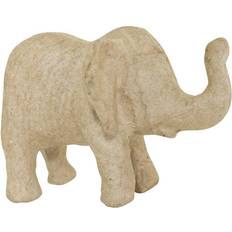 Papir Dekorationsfigurer Decopatch Elephant Natural Brown Dekorationsfigur 8cm
