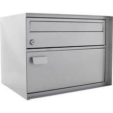 Rottner T04642 Cassetta Postale Edelweiss Acciaio con 2 Separati per Lettere e Pacchi