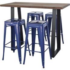 Blue Bar Tables AmeriHome 51.25 Rectangle, Top Bar Table