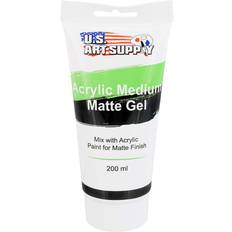 Multicoloured Paint Mediums U.S. Art Supply Gel Medium Matte Acrylic Medium 200ml Tube