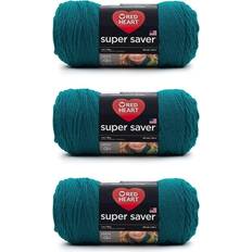 Red Heart Rött Hjärta Supersparpaket 3 Äkta Blågrön