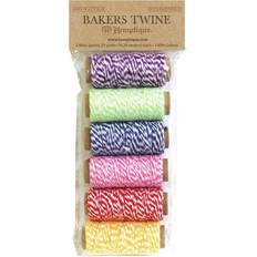 Hemptique Cotton Baker s Twine Mini Spools 2-Ply 6/Pkg-Rainbow