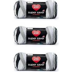 Red Heart Super Saver Yarn-Newspaper Stripe Multipack Of 3