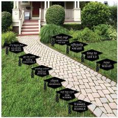 Big Dot of Happiness Big Dot of Happiess Graduation Cheers Graduation Lawn Decorations 10 Piece