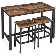 Footrest Bar Tables Vasagle with 2 Stools Bar Table