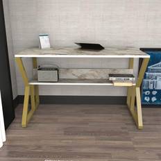 Gold Writing Desks Decorotika Wake Modern Computer Writing Desk