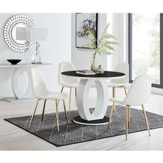 Gold Dining Sets Giovani Four Corona Dining Set