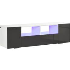 Homcom High Gloss With Led Lights TV Bench 137x42cm