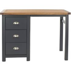 Blue Dressing Tables Core Products Dunkeld single pedestal Dressing Table