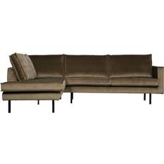 BePureHome Rodeo Hoekbank Links Velvet Taupe