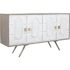 Dkd Home Decor Grey Golden Metal Mango Sideboard