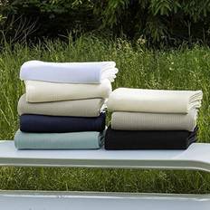 Textiles SFERRA Grant Twin Blankets White