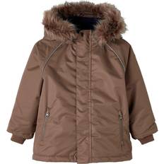 80 - Donsjas Jassen Name It Jacket Lux 2fo Chocolate Chip - Bruin