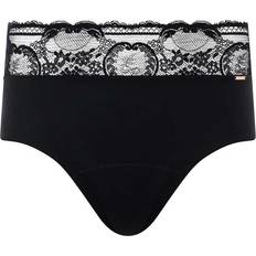 Chantelle Lace High Waist Period Panty - Black