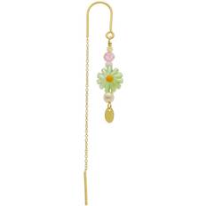 Glas - Sølv Øreringe Nuni Copenhagen Ena Earring - Gold/Multicolor/Pearl