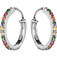 Maanesten Nubia Big Earrings - Silver/Diamonds